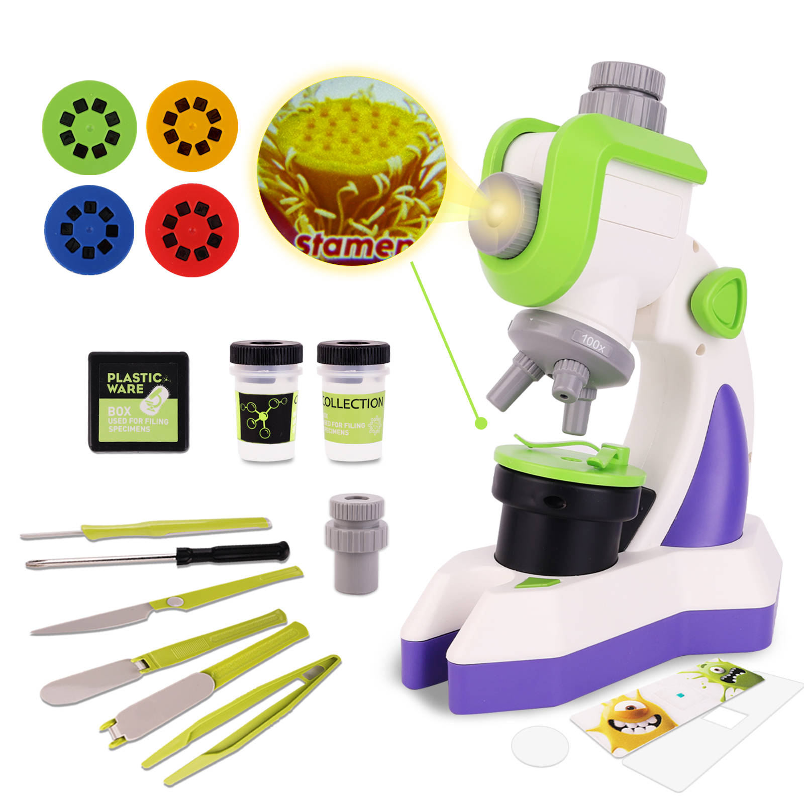 Microscope with Projector for Kids #09888-1