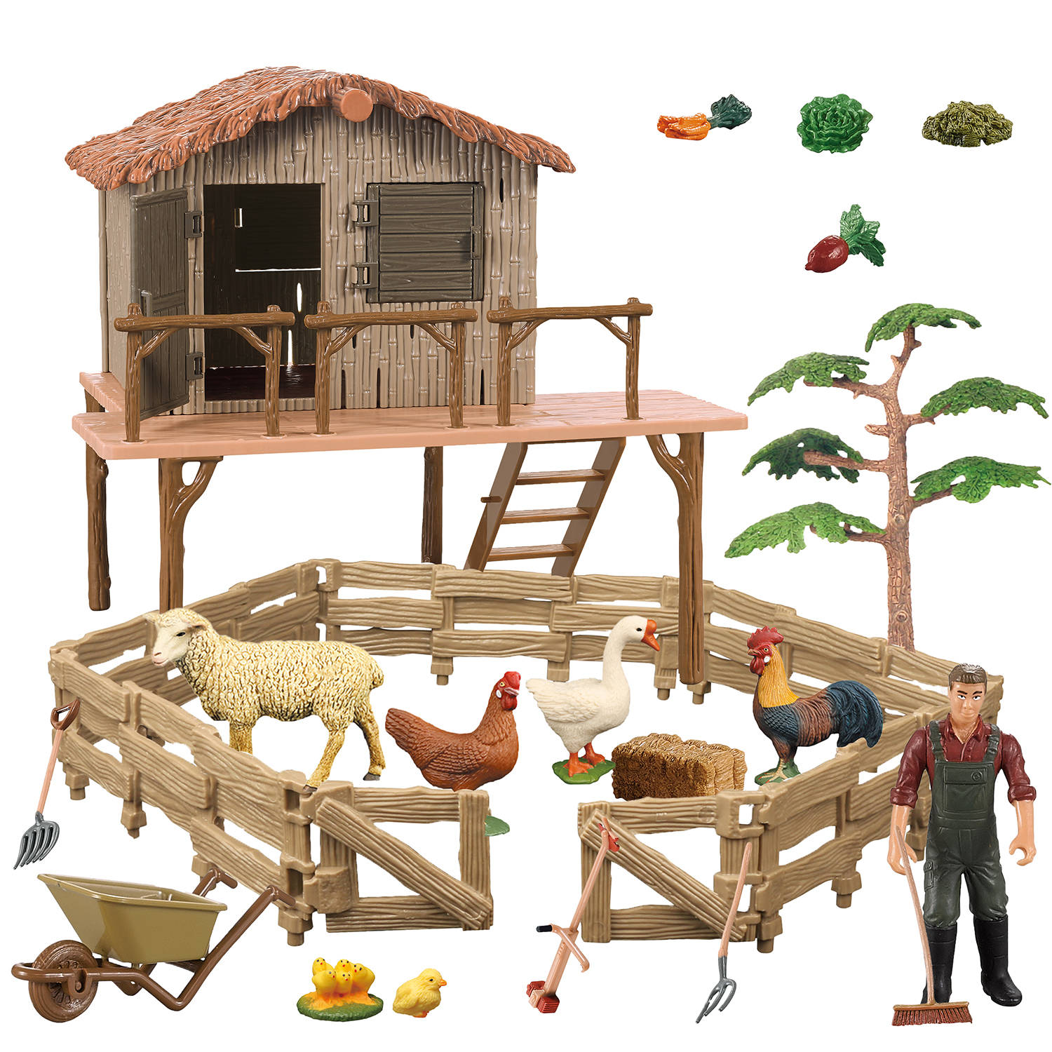 Farm Animal Toys Playset #09989