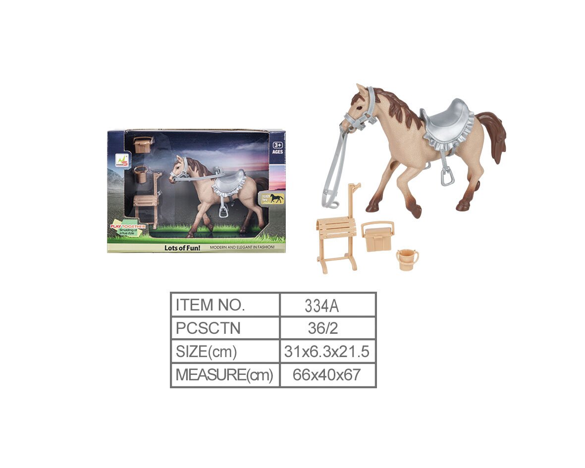 Simulated static horse accessories